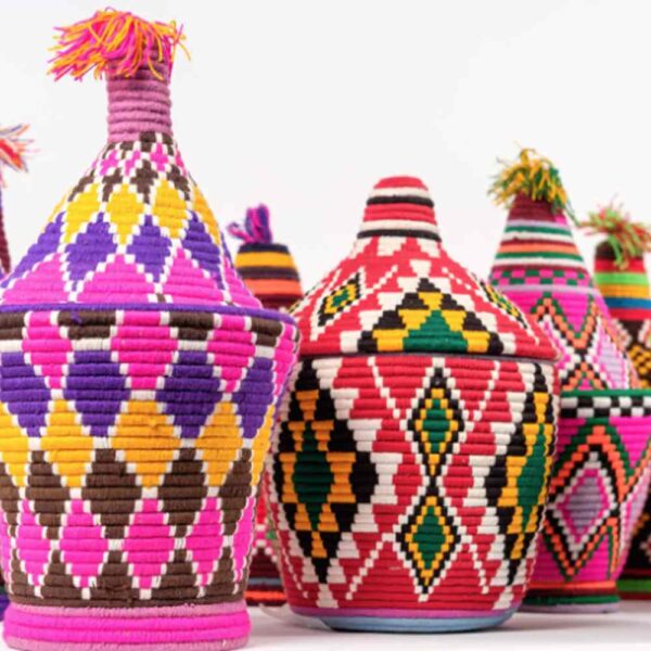 Paniers tajines colorés