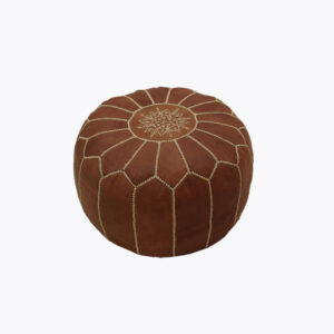 Pouf berbère en cuir – Image 5