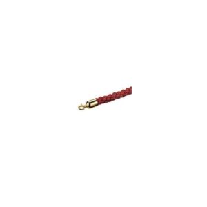 Potelets dorés avec cordes rouges – Image 3